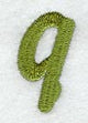 Book Script Lower Case Letter q (3 Inch)