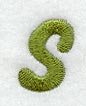 Book Script Lower Case Letter s (3 Inch)
