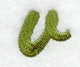Book Script Lower Case Letter v (3 Inch)