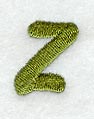 Book Script Lower Case Letter z (3 Inch)