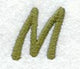 Book Script Letter M (3 Inch)
