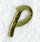 Book Script Letter P (3 Inch)