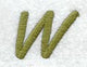 Book Script Letter W (3 Inch)