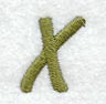 Book Script Letter X (3 Inch)