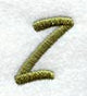 Book Script Letter Z (3 Inch)