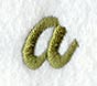 Book Script Lower Case Letter a (3 Inch)