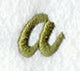 Book Script Lower Case Letter a (3 Inch)