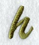 Book Script Lower Case Letter h (3 Inch)