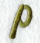 Book Script Lower Case Letter p (3 Inch)