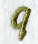 Book Script Lower Case Letter q (3 Inch)