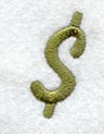 Book Script Dollar Sign (3 Inch)