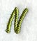 Book Script Letter N (3 Inch)