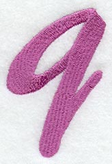 Carla Lower Case Letter q (3 Inch)