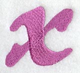 Carla Lower Case Letter x (3 Inch)