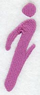 Carla Lower Case Letter j (3 Inch)