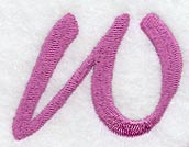 Carla Letter W (3 Inch)