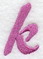 Carla Lower Case Letter k (3 Inch)