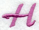 Carla Letter H (3 Inch)