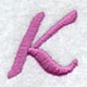 Carla Letter K (3 Inch)
