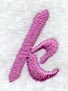Carla Lower Case Letter k (3 Inch)
