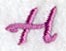 Carla Letter H (3 Inch)