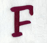 Casual Serif Letter F (3 Inch)