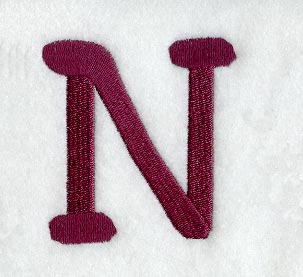 Casual Serif Letter N (3 Inch)