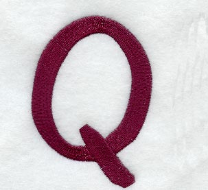 Casual Serif Letter Q (3 Inch)