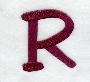 Casual Serif Letter R (3 Inch) – Embroidery Library