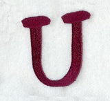 Casual Serif Letter U (3 Inch)