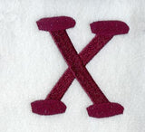 Casual Serif Letter X (3 Inch)
