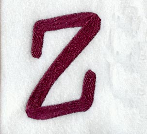 Casual Serif Letter Z (3 Inch)