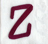 Casual Serif Letter Z (3 Inch)
