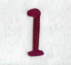 Casual Serif Number 1 (3 Inch)
