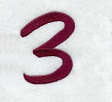 Casual Serif Number 3 (3 Inch)