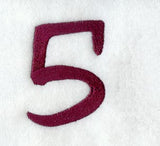 Casual Serif Number 5 (3 Inch)