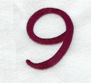 Casual Serif Number 9 (3 Inch)