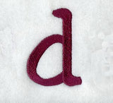 Casual Serif Lower Case Letter d (3 Inch)