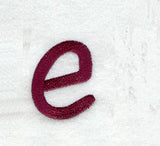 Casual Serif Lower Case Letter e (3 Inch)