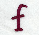 Casual Serif Lower Case Letter f (3 Inch)