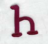 Casual Serif Lower Case Letter h (3 Inch)