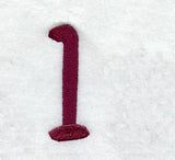 Casual Serif Lower Case Letter l (3 Inch)