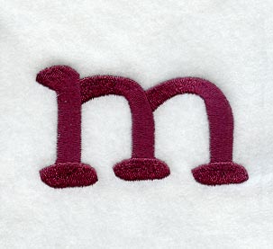 Casual Serif Lower Case Letter m (3 Inch)