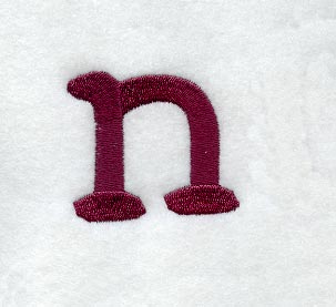 Casual Serif Lower Case Letter n (3 Inch)