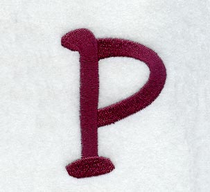 Casual Serif Lower Case Letter p (3 Inch)