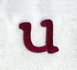 Casual Serif Lower Case Letter u (3 Inch)