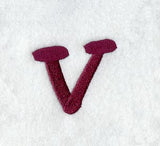 Casual Serif Lower Case Letter v (3 Inch)