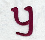 Casual Serif Lower Case Letter y (3 Inch)