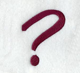 Casual Serif Question Mark (3 Inch)