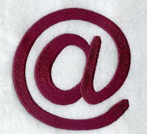 Casual Serif At Sign (3 Inch)